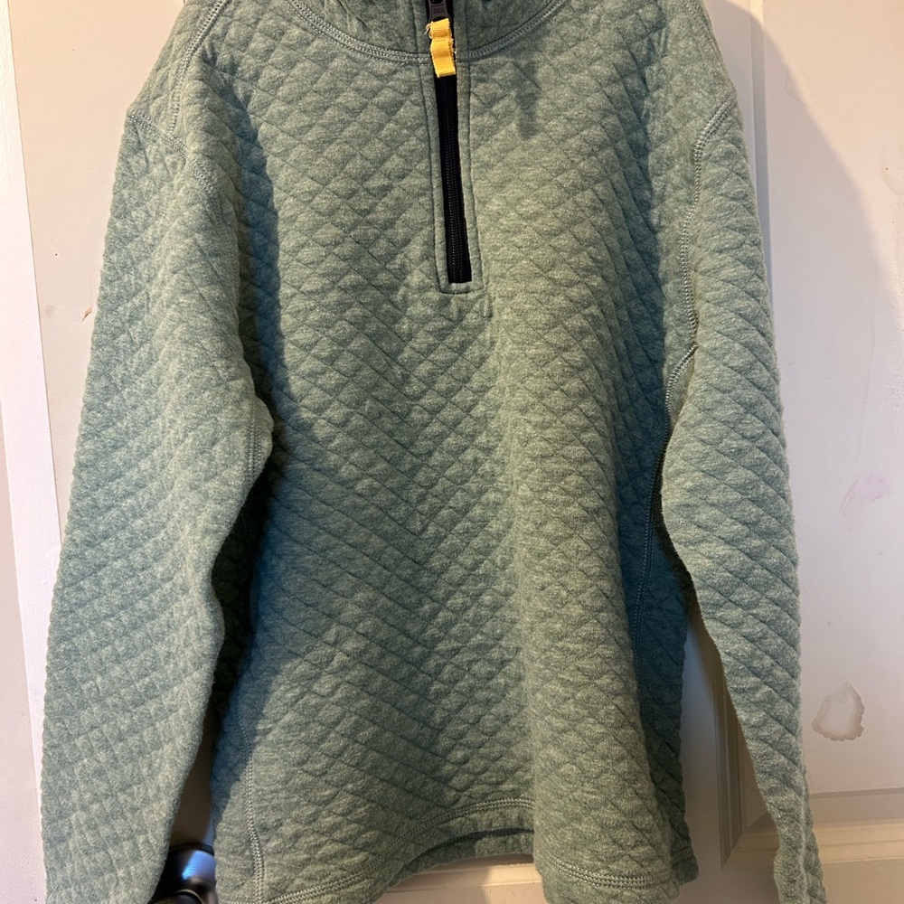 Crewcuts Green and Gold Quilted Pullover